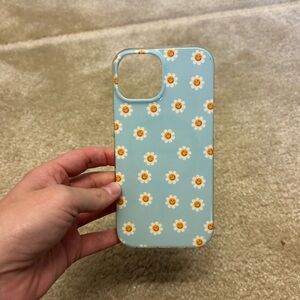 Floral Phone Case - Blue with Daisies
